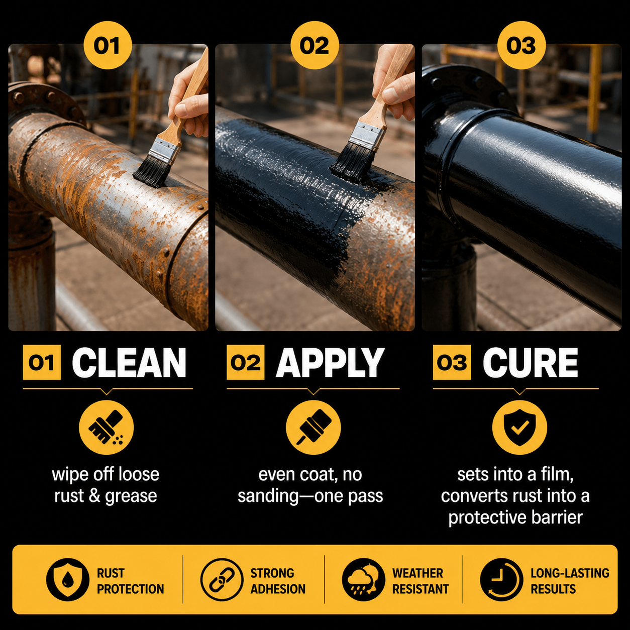 Water-Based Metallic Paint Rust Converter