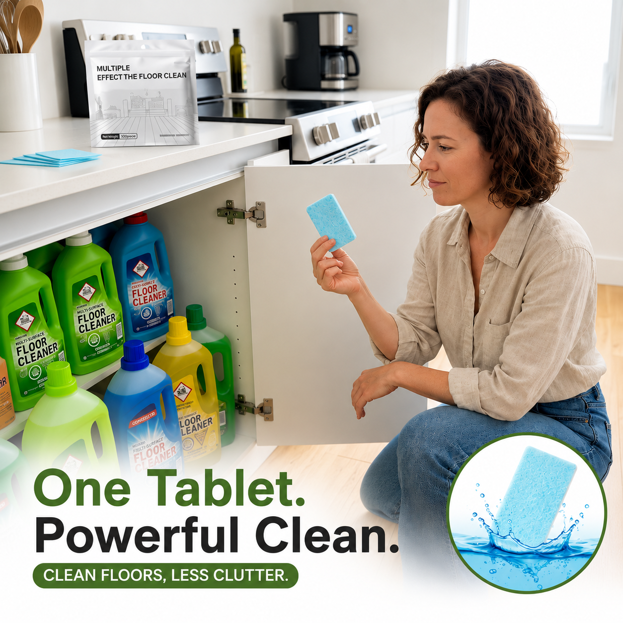 🧼 Multi-Effect Floor Cleaning Tablets-✨ Powerful Cleaning. Residue-Free Shine