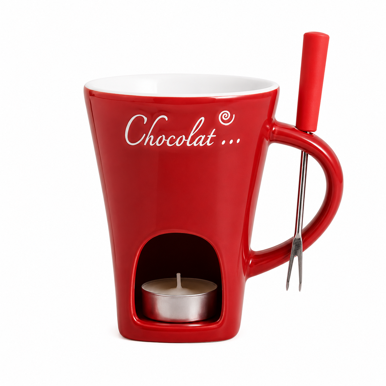 🍫 Melt. Dip. Share. — The Cozy Ceramic Fondue Cup
