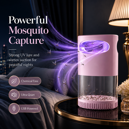 Quiet UV Mosquito Trap – Chemical-Free & Safe for Kids & Pets🦟
