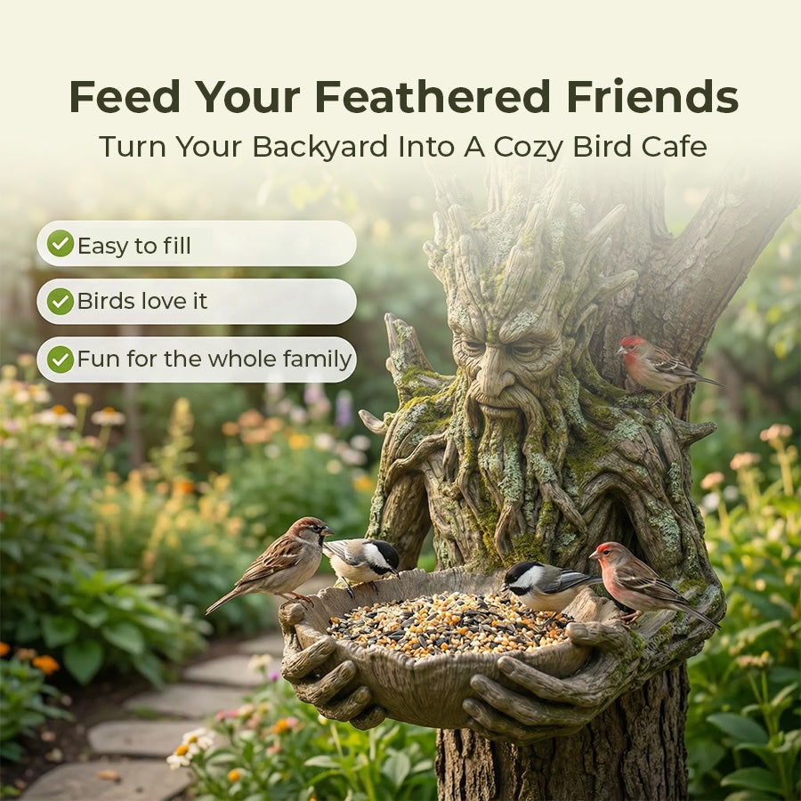 🔥Last Day 50% OFF🔥The Quiet Offering A Tree-Integrated Bird Feeding Sculpture