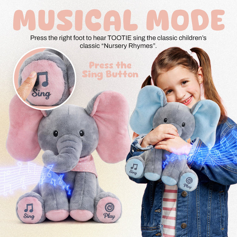 🐘Tootie – Animated Singing Elephant Plush with Flapping Ears🎶