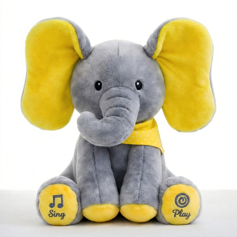 🐘Tootie – Animated Singing Elephant Plush with Flapping Ears🎶