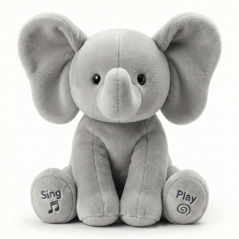 🐘Tootie – Animated Singing Elephant Plush with Flapping Ears🎶