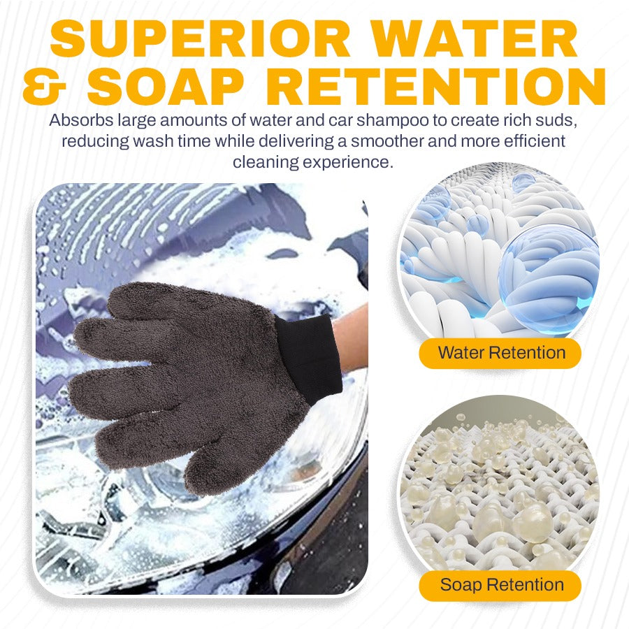 🧤Double-Sided Premium Microfiber Car🚗 Wash Glove