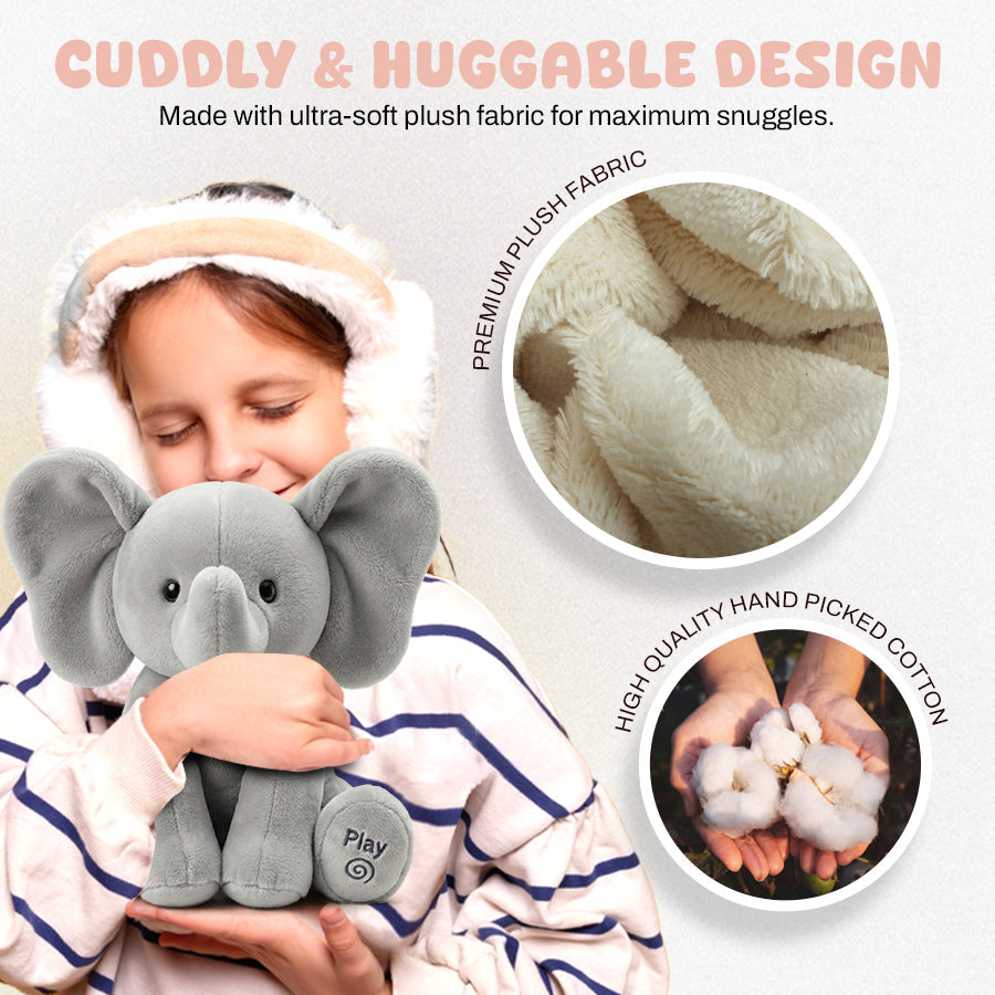🐘Tootie – Animated Singing Elephant Plush with Flapping Ears🎶