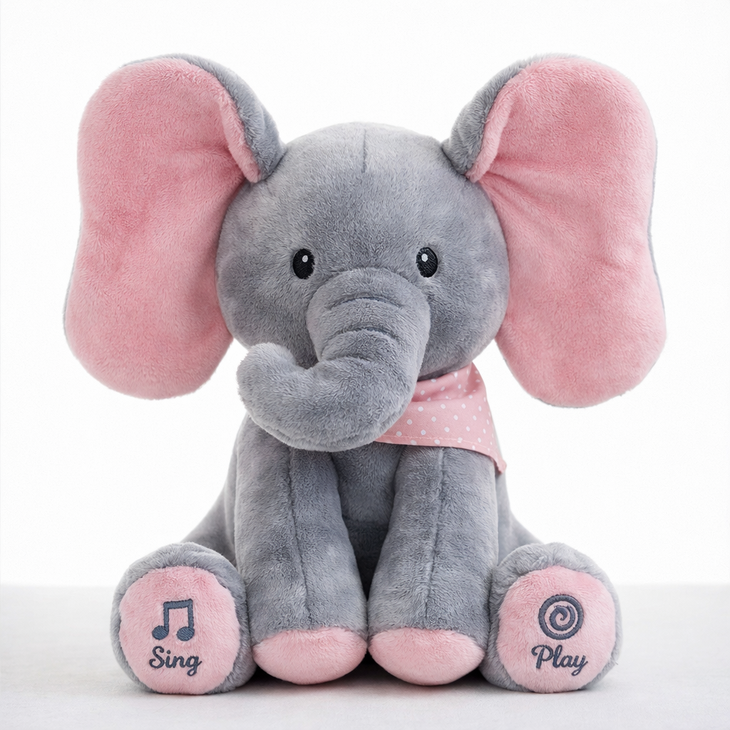 🐘Tootie – Animated Singing Elephant Plush with Flapping Ears🎶